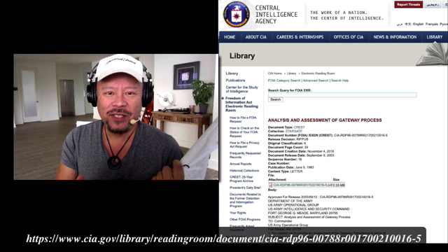 CIA Analysis And Assessment Of Gateway Process - Declassified Part One #shifting