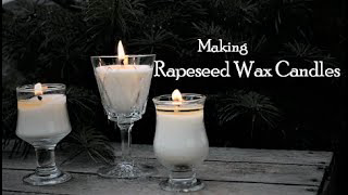 Making Rapeseed Wax Candles