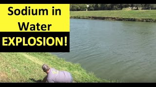 Sodium in Water Explosion | Chemical Reaction