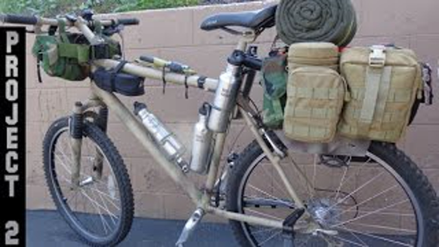 Stealth Bug Out Survival Military Vehicle & Camping Bicycle