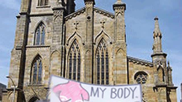 MARXIST PRO-ABORTION GROUP STORMS CHURCH IN COLUMBUS, OHIO. VANDALIZE AREA, SHOUTS PROFANITIES