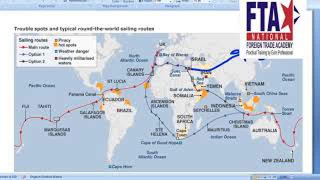 Major sea routes In World ( Foreign Trade )