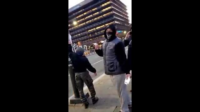 Woman in Philly chases men posting New Jersey European Heritage Association fliers