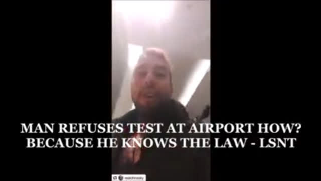 CANADIAN MAN REFUSES TEST AND EDUCATES THE. SHEEPLE. (MIRRORED)