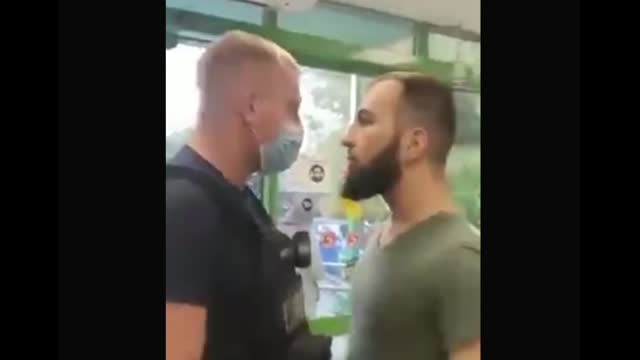 dagestany bitch got it's ass whooped and humiliated as usual, by Russian Guy