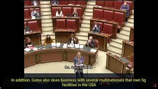 Italian MP Sara Cunial calls out Bill Gates in Parliament