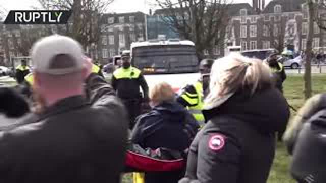 Netherlands protest lockdown
