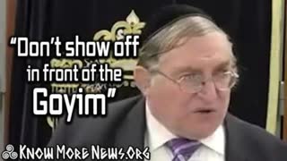 "Don't show off in front of the Goyim" - Rabbis