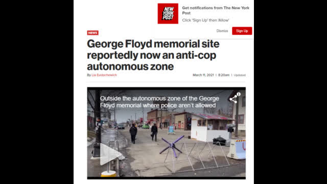 ENTERING A NO GO ZONE FOR POLICE AND AN AUTONOMOUS ZONE FOR THE PUBLIC IN MINNEAPOLIS MINNESOTA.