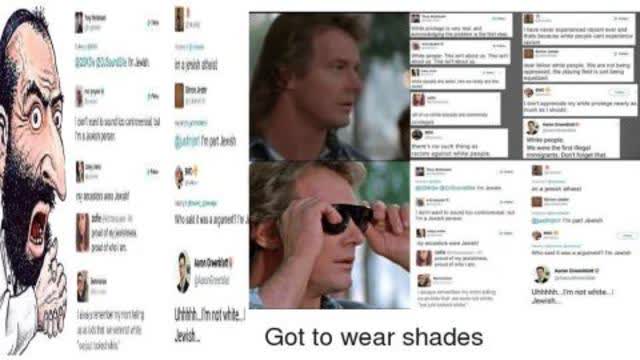 FELLOW WHITE PEOPLE: I`AM NOT WHITE I`AM JEWISH /THE NOTICER