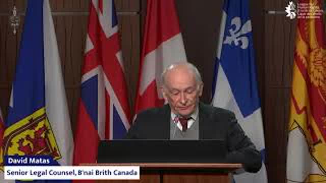 David Matas at the 2021 Annual Audit of Antisemitic Incidents Press Release