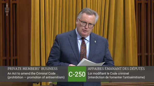 An Act to amend the Criminal Code (prohibition â€” promotion of antisemitism)