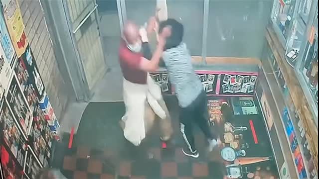 Black man brutally beats elderly Asian woman with brick