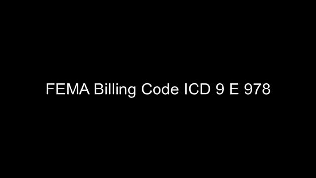 FEMA Billing Code ICD 9 E 978.mp4