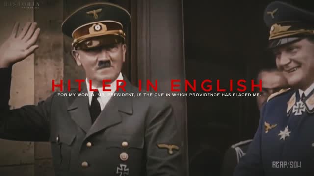 Hitler in English   Which providence has placed me