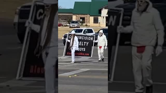 An Intactivist Demonstration on Southwest Drive & Catclaw in Abilene, TX