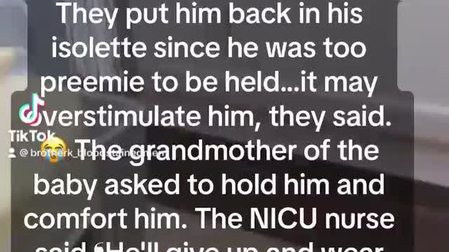 A Little Preemie Boy Being Circumcised