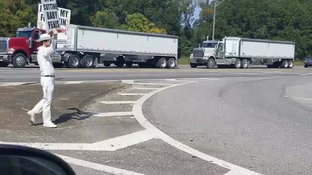 An Intactivist Demonstration on Woodward Avenue and 2nd Street