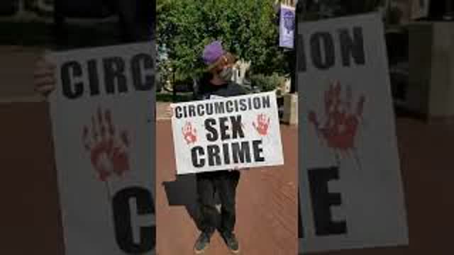Circumcision Protest at the Pearl Street Pedestrian Mall