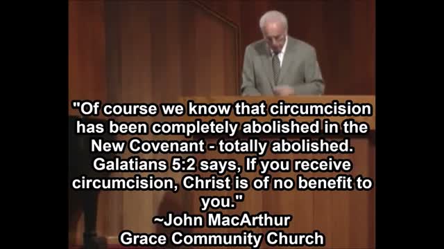 John MacArthur on Circumcision