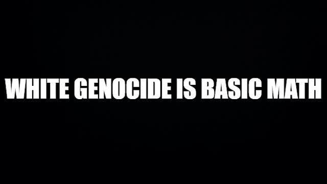 White genocide is Basic Math