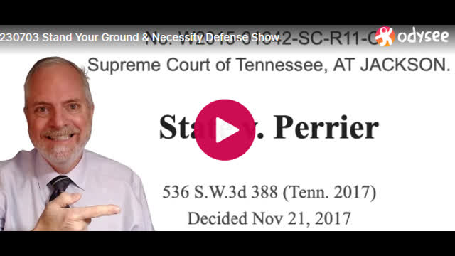 Stand your ground necessity