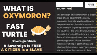 There are no sovereign citizens its a scam