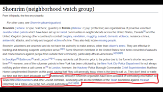 Shomrim police covering up Jewish crime