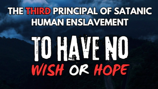 [8] Principal #3 Of Satanic Enslavement - To Have No Wish or Hope #HopeManipulation #WishSuppression