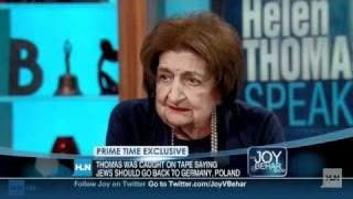 CNN Helen Thomas 'Jews don't have the right to take other people's land'