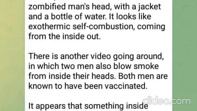 SPEWING SMOKE FROM HIS EYES, MOUTH, NOSE AND EARS - Israeli protestors