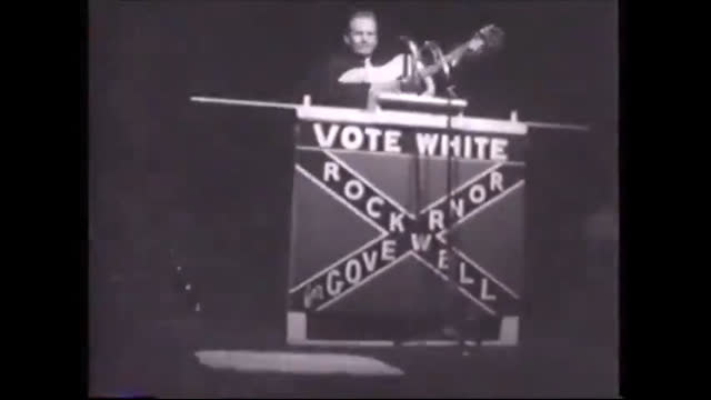 Johnny Rebel Singing at George Lincoln Rockwell Political Rally