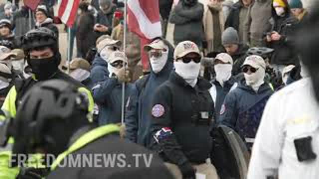 "PATRIOT FRONT" Marches through Washington DC Across from March for Life