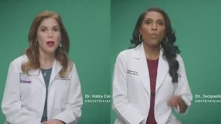 TWO LYING FAKE DOCTORS (ACTORS) READING FROM A SCRIPT (CDC PROPAGANDA TO PROMOTE POISONOUS JABS)