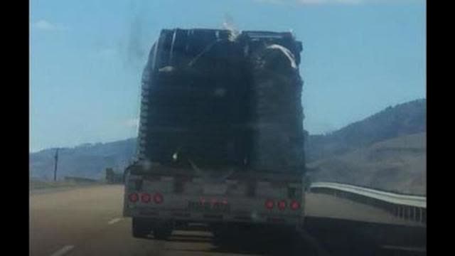 First Body Bags Shipping Out and now FEMA Coffins West Bound I-90 (16th April 2021)