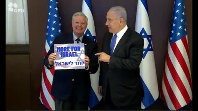 Israel's PM Netanyahu met with US Senator Lindsey Graham in Jerusalem today.