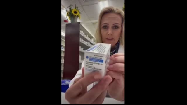 Pharmacist show insert in covid vaccine is completely blank.