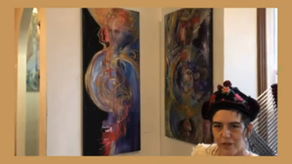 Robert Steele Tours Quantum Artist Nora Maccoby's Incredible Paintings