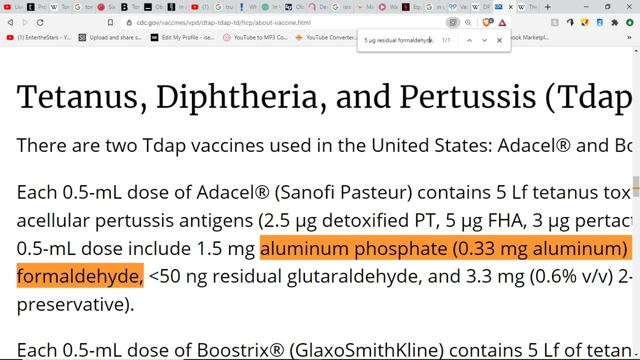 Prenatal Baby Gets Aluminum & Glutaraldehyde Right in the Womb