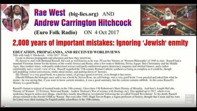 RAE WEST DISCUSSES MILES MATHIS PEOPLE WEBSITE WITH ANDREW CARRINGTON HITCHCOCK